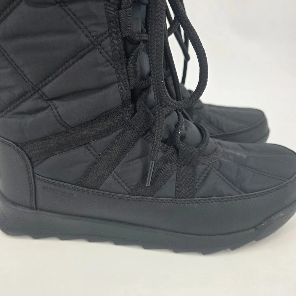 SOREL WHITNEY II TALL BOOTS WOMENS SIZE 8.5 BLACK LACE UP WATERPROOF OUTDOOR NEW